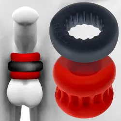 Oxballs Ballstretcher Ultracore 25 mm - Hauteur 40mm Rouge